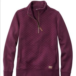 L.L. Bean Quilted Quarter-Zip Pullover